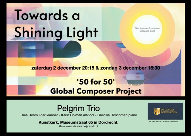 Flyer for the Pelgrim Trio Concert