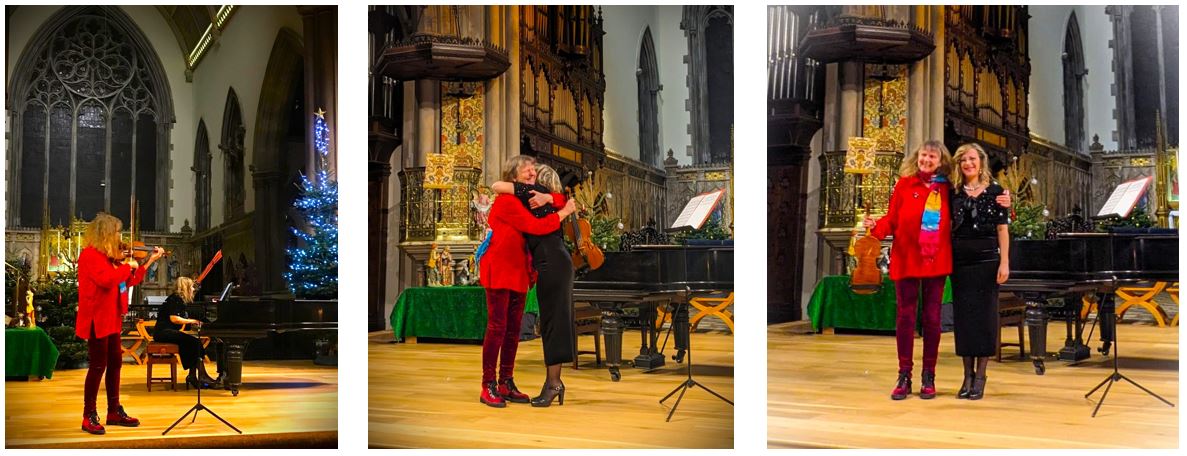 At St Gabriel's: Lan Y Mor Lilt, receiving applause