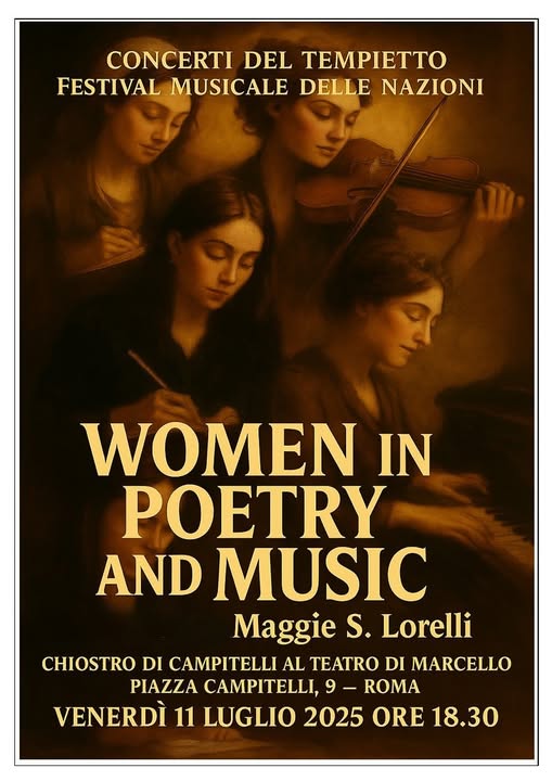 Poster for Maggie Lorelli concert 'Women_in_Poetry_and_Music'