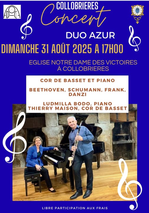 Poster for Thierry and Ludmilla Collobrieres Concert