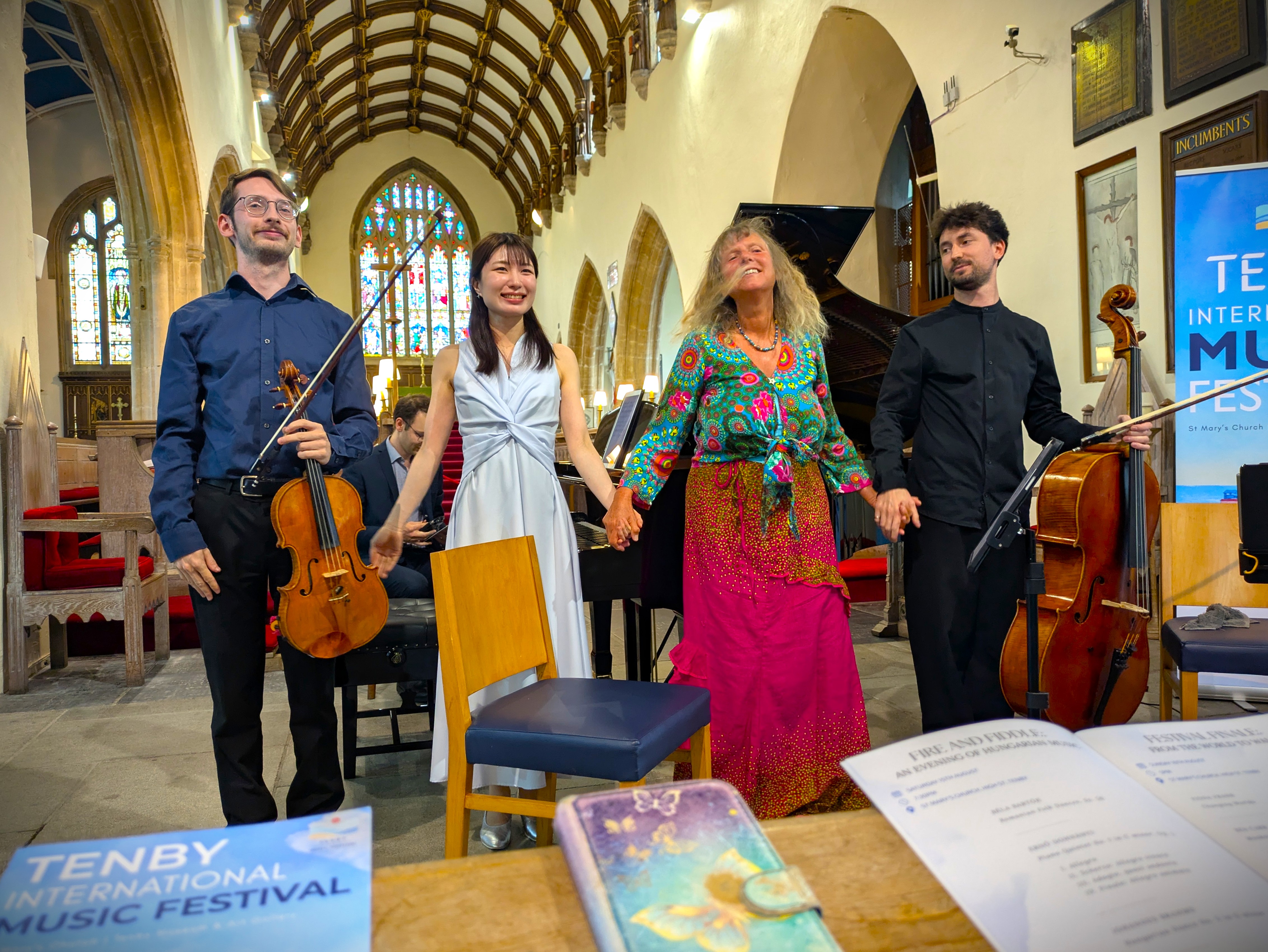 Applause for composer and performers at Tenby International Music Festival