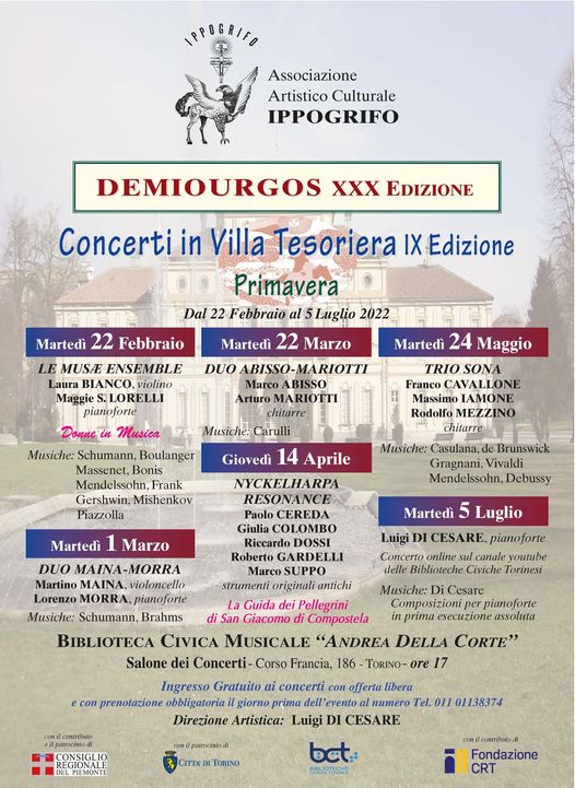 Villa Tesoriera, Turin, Listing