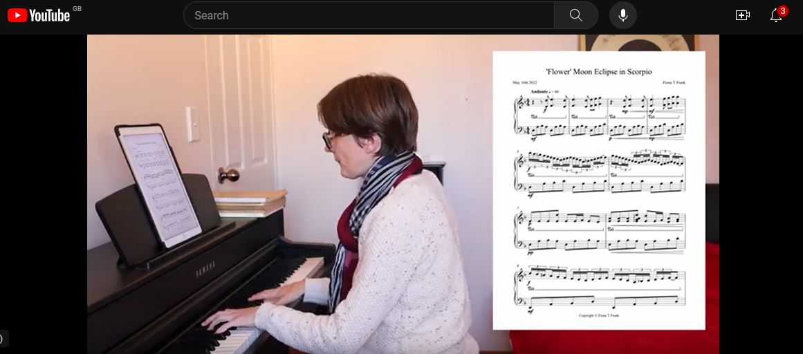 Emmanuelle Fonsny, ('Manu') Playing Flower Moon Eclipse in Scorpio