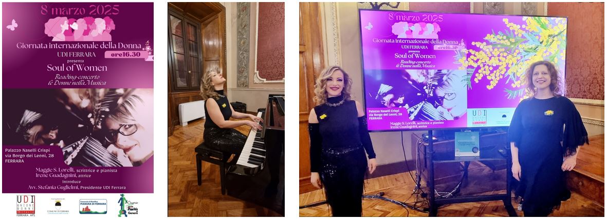 3 pictures of the concert in Ferrara